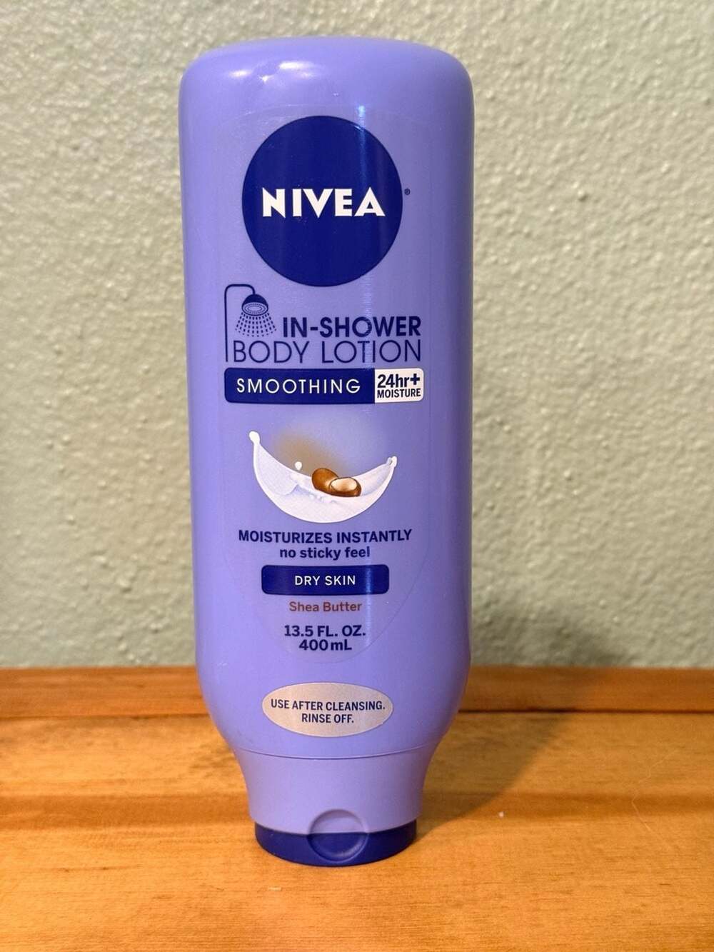 Nivea In-Shower Body Lotion Smoothing Shea Butter 13.5 fl oz